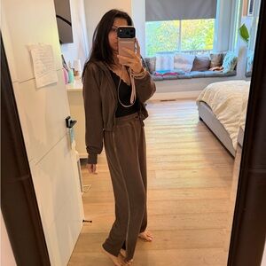 All in Motion Women's chocolate brown 2 piece set